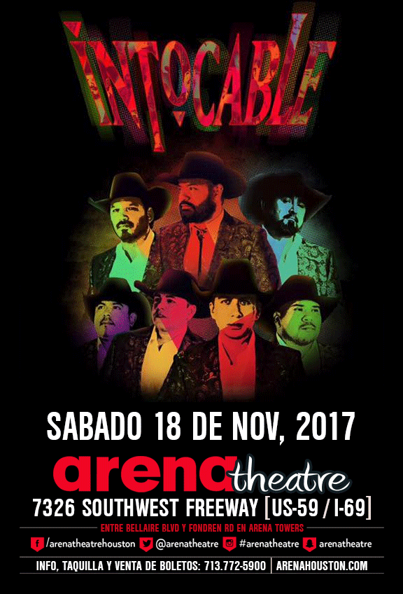 Intocable in concert on Saturday, November 18, 2017 (hispanichouston.com)