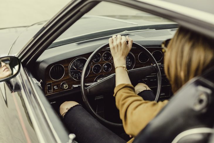 Photo of woman driving