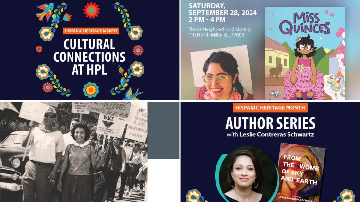 a collage with four fliers promoting the events listed in the blog psot