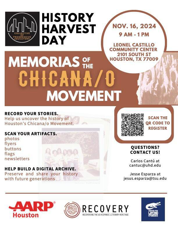 history harvest day flier, with event details